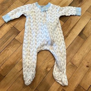 Magnolia Baby 6-9m golf zippy. 100% Pima cotton.